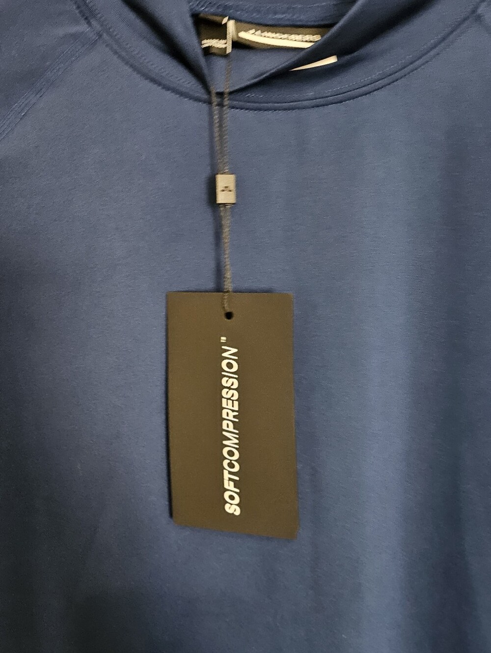 J.Lindeberg Aello Soft Compression Shirt XI Blue Mock Neck Golf Athletic Base. - Picture 5 of 14